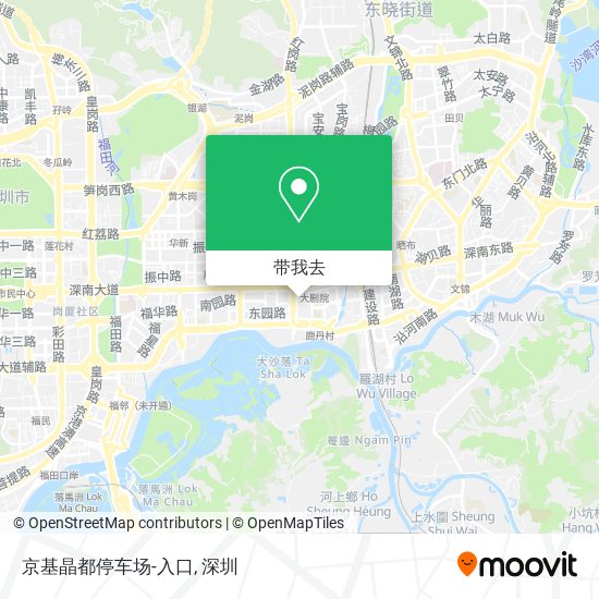 京基晶都停车场-入口地图
