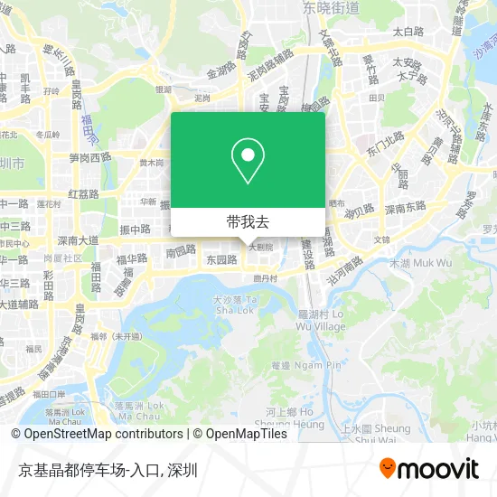 京基晶都停车场-入口地图