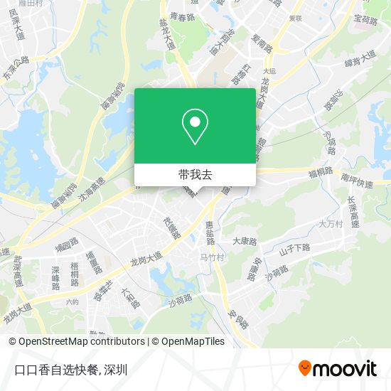 口口香自选快餐地图