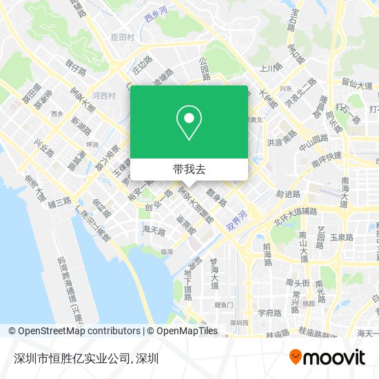 深圳市恒胜亿实业公司地图
