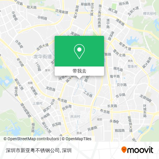深圳市新亚粤不锈钢公司地图
