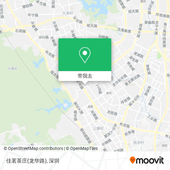 佳茗茶庄(龙华路)地图