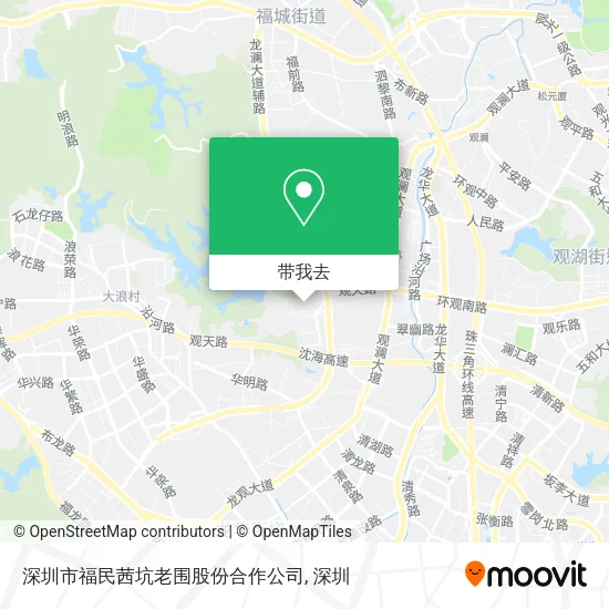 深圳市福民茜坑老围股份合作公司地图