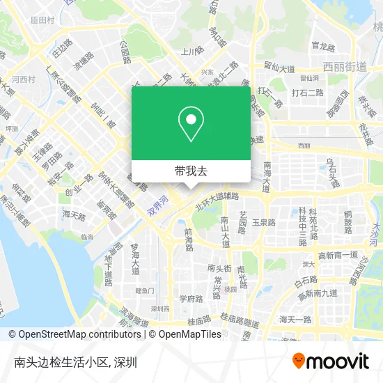 南头边检生活小区地图
