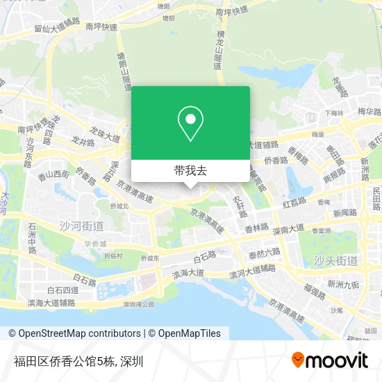 福田区侨香公馆5栋地图