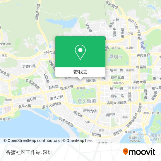 香蜜社区工作站地图