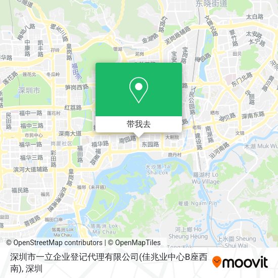 深圳市一立企业登记代理有限公司(佳兆业中心B座西南)地图