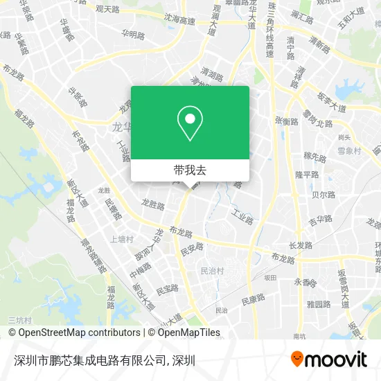 深圳市鹏芯集成电路有限公司地图