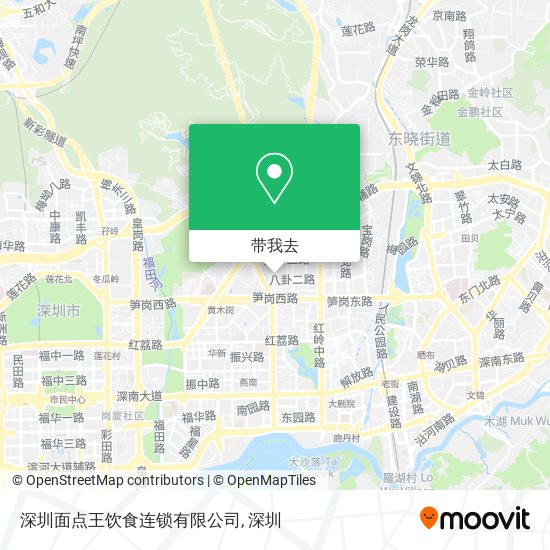 深圳面点王饮食连锁有限公司地图