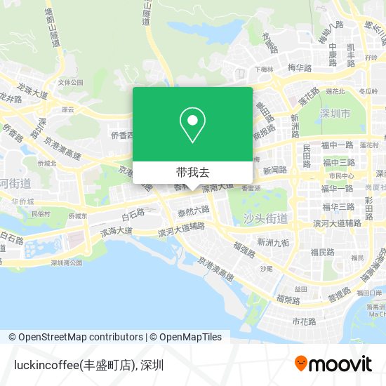luckincoffee(丰盛町店)地图