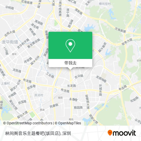 林间阁音乐主题餐吧(坂田店)地图