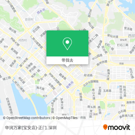 华润万家(宝安店)-正门地图