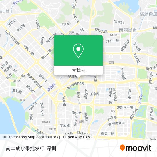 南丰成水果批发行地图