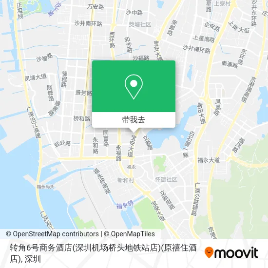 转角6号商务酒店(深圳机场桥头地铁站店)(原禧住酒店)地图