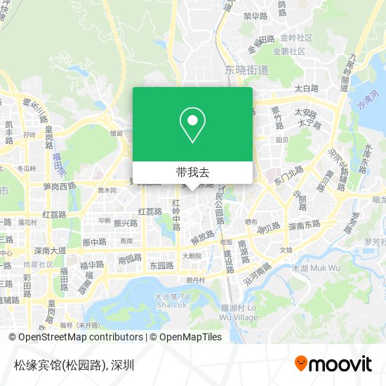 松缘宾馆(松园路)地图