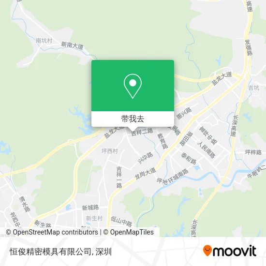 恒俊精密模具有限公司地图