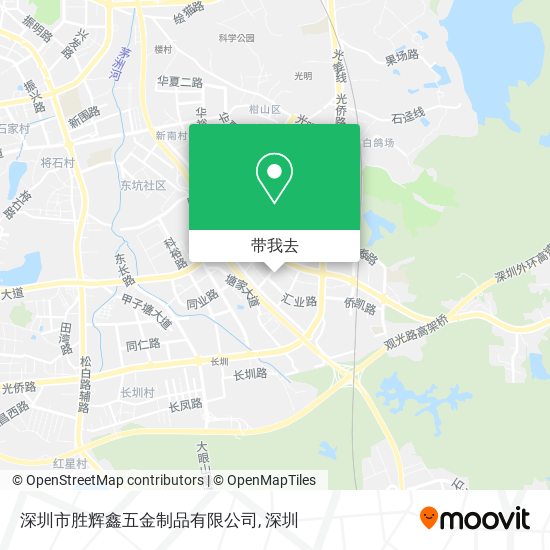深圳市胜辉鑫五金制品有限公司地图