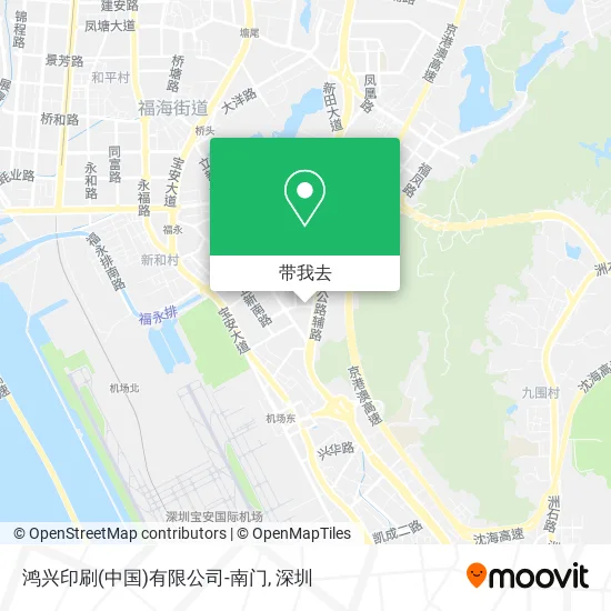 鸿兴印刷(中国)有限公司-南门地图
