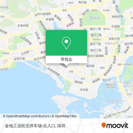 金地工业区北停车场-出入口地图