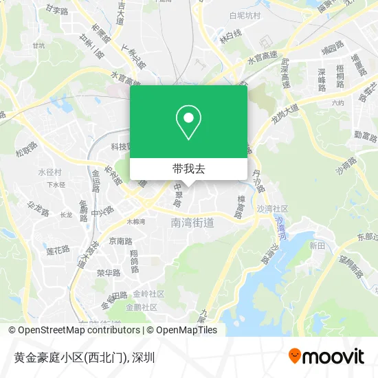黄金豪庭小区(西北门)地图