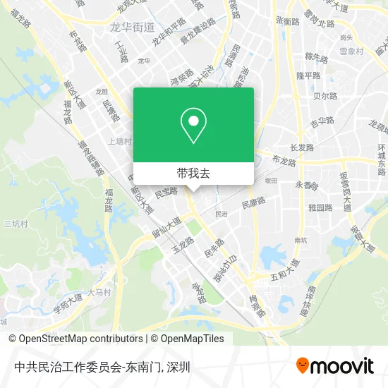 中共民治工作委员会-东南门地图