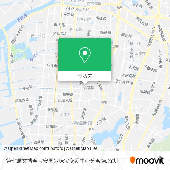 第七届文博会宝安国际珠宝交易中心分会场地图