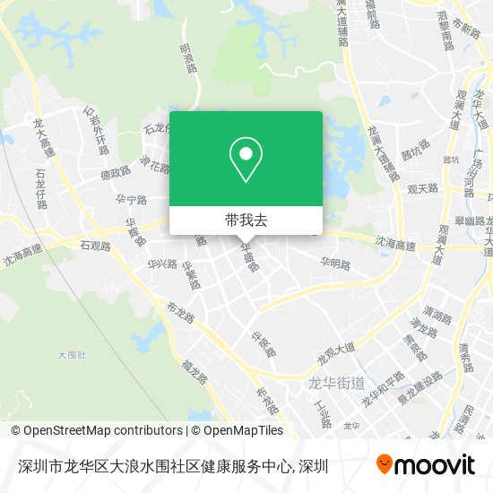 深圳市龙华区大浪水围社区健康服务中心地图