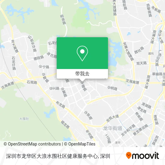 深圳市龙华区大浪水围社区健康服务中心地图