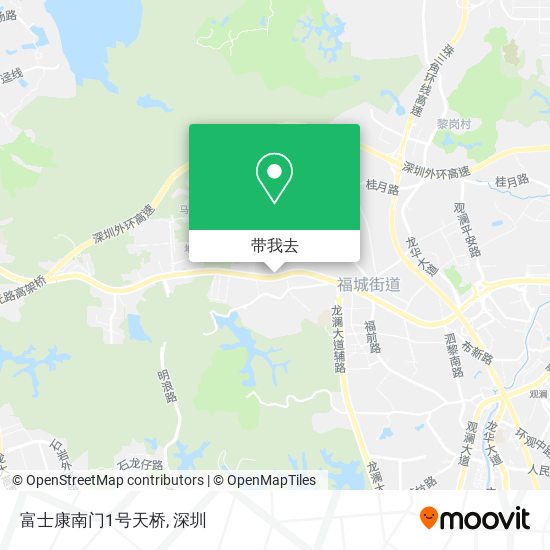 富士康南门1号天桥地图