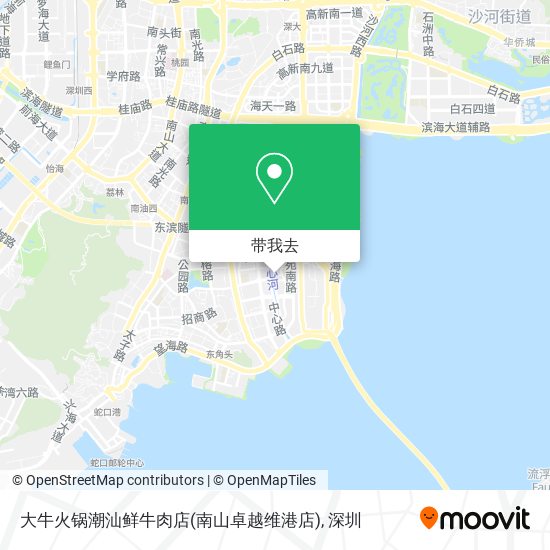 大牛火锅潮汕鲜牛肉店(南山卓越维港店)地图