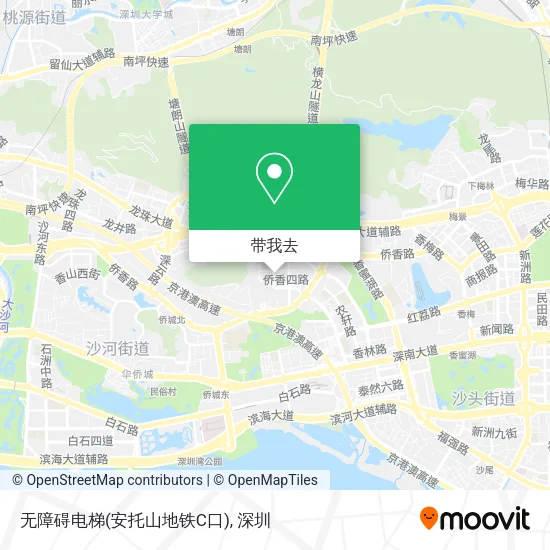 无障碍电梯(安托山地铁C口)地图