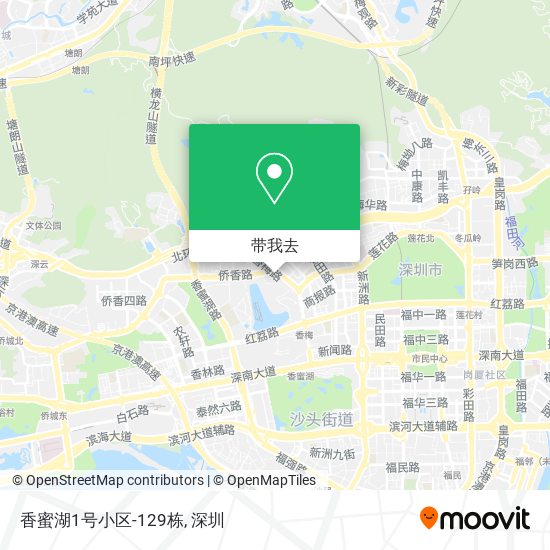 香蜜湖1号小区-129栋地图