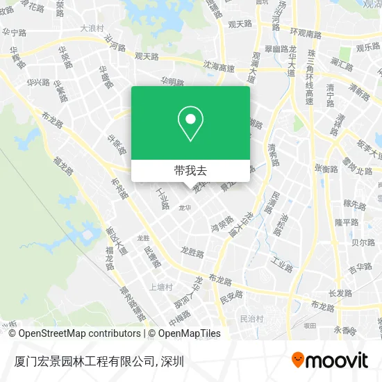 厦门宏景园林工程有限公司地图
