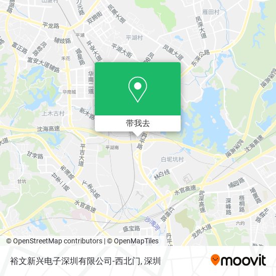 裕文新兴电子深圳有限公司-西北门地图
