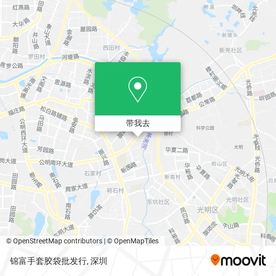 锦富手套胶袋批发行地图