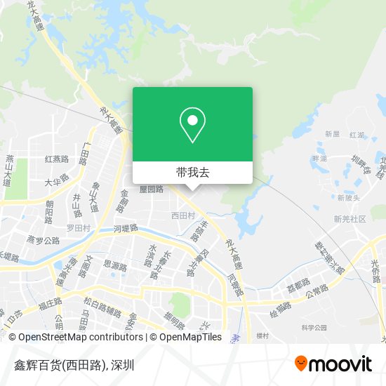 鑫辉百货(西田路)地图
