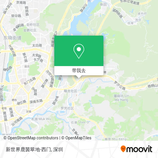 新世界鹿茵翠地-西门地图