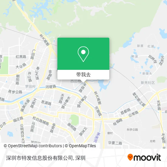 深圳市特发信息股份有限公司地图