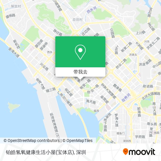 铂皓氢氧健康生活小屋(宝体店)地图