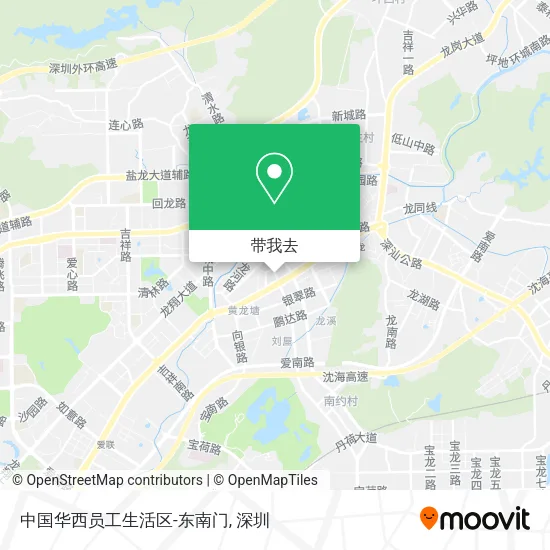 中国华西员工生活区-东南门地图