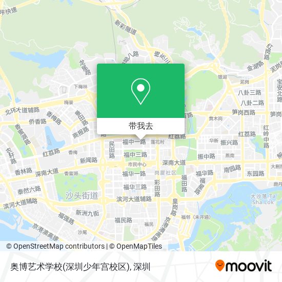 奥博艺术学校(深圳少年宫校区)地图