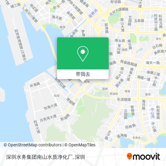 深圳水务集团南山水质净化厂地图