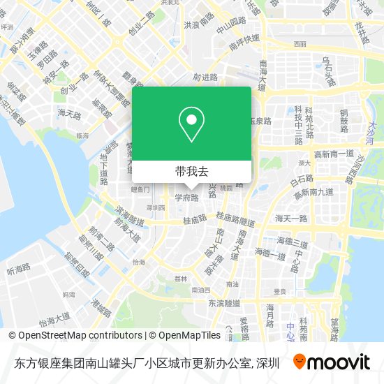 东方银座集团南山罐头厂小区城市更新办公室地图