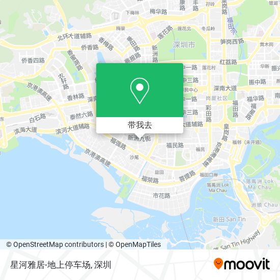 星河雅居-地上停车场地图