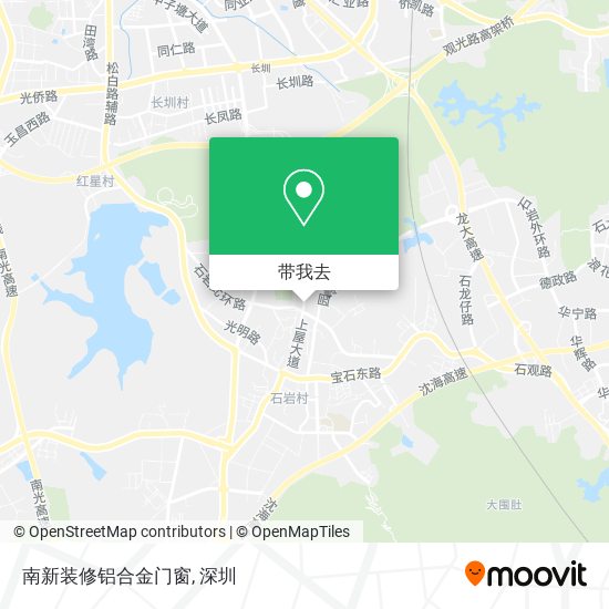 南新装修铝合金门窗地图