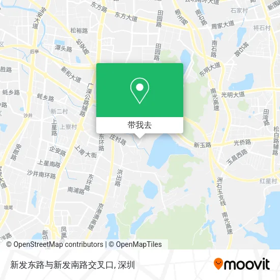 新发东路与新发南路交叉口地图