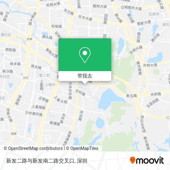 新发二路与新发南二路交叉口地图
