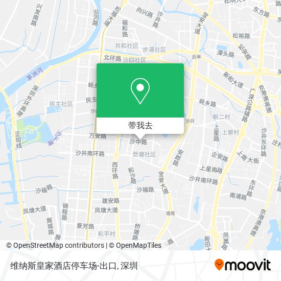 维纳斯皇家酒店停车场-出口地图