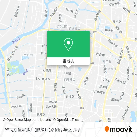 维纳斯皇家酒店(麒麟店)路侧停车位地图