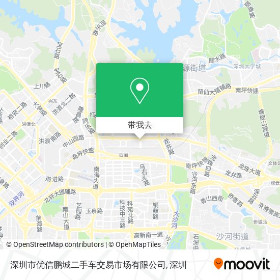 深圳市优信鹏城二手车交易市场有限公司地图